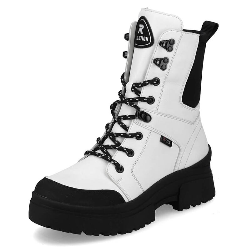 Rieker White Waterproof Boots - W0374-80