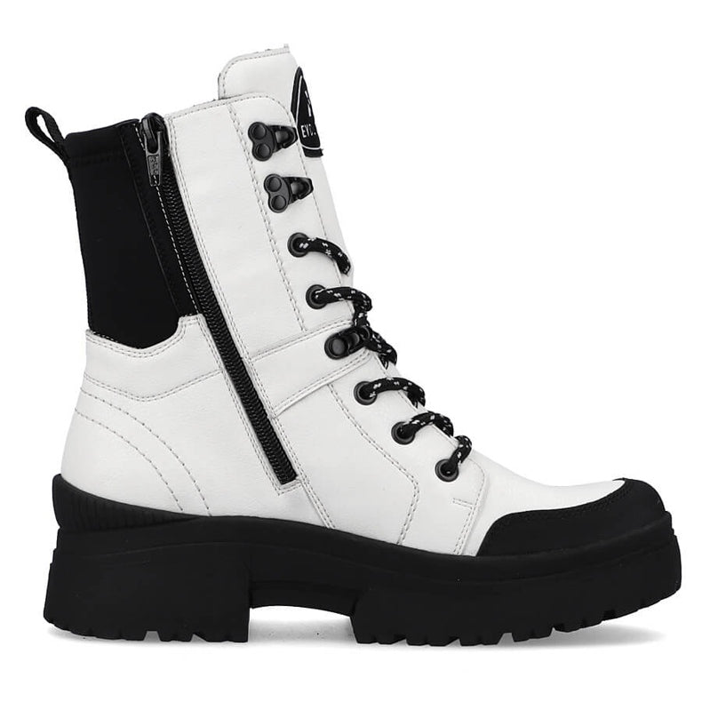 Rieker White Waterproof Boots - W0374-80
